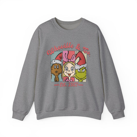 Christmas Whoville Co Unisex Crewneck Sweatshirt