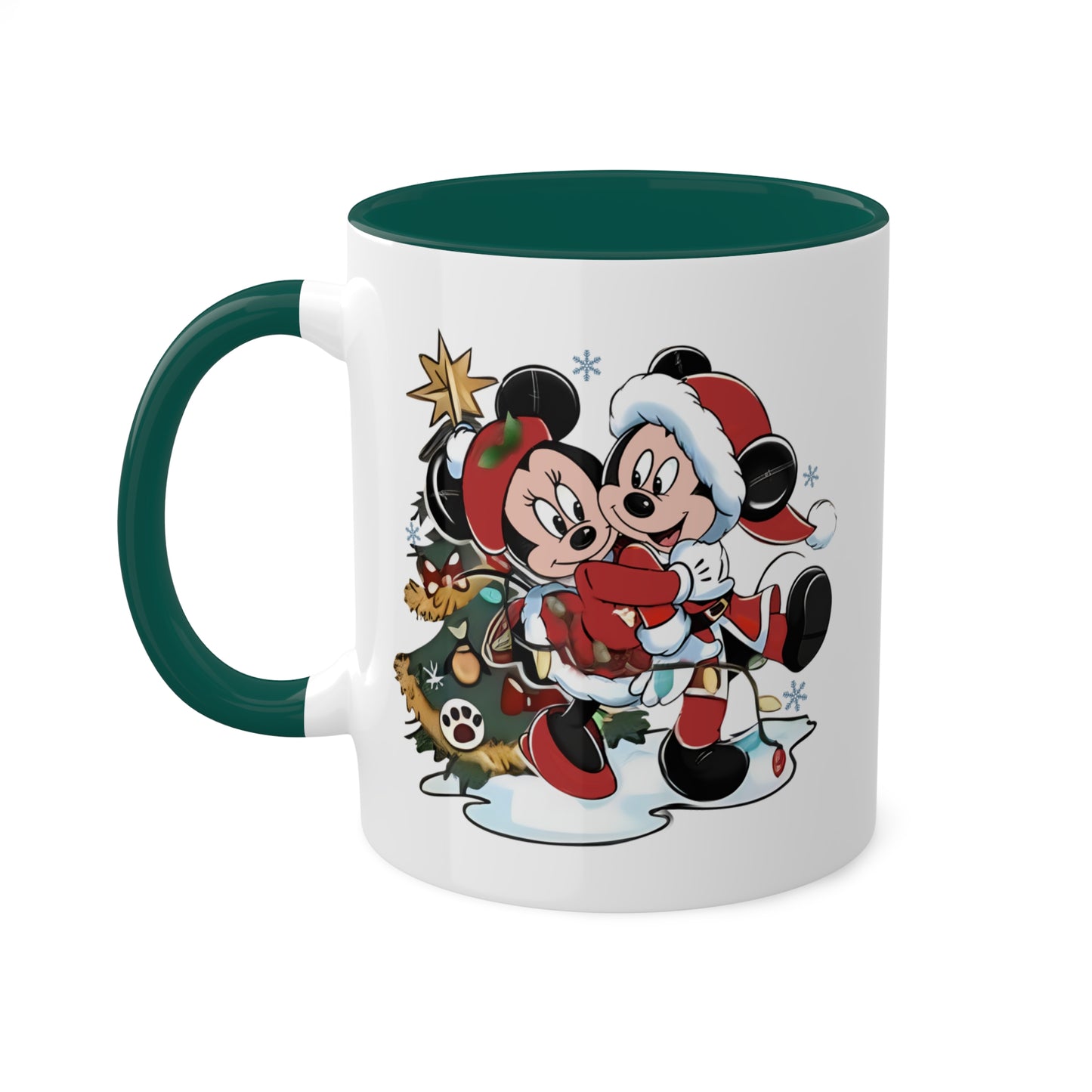 Christmas Mouse Couple Graphic Mug 11oz