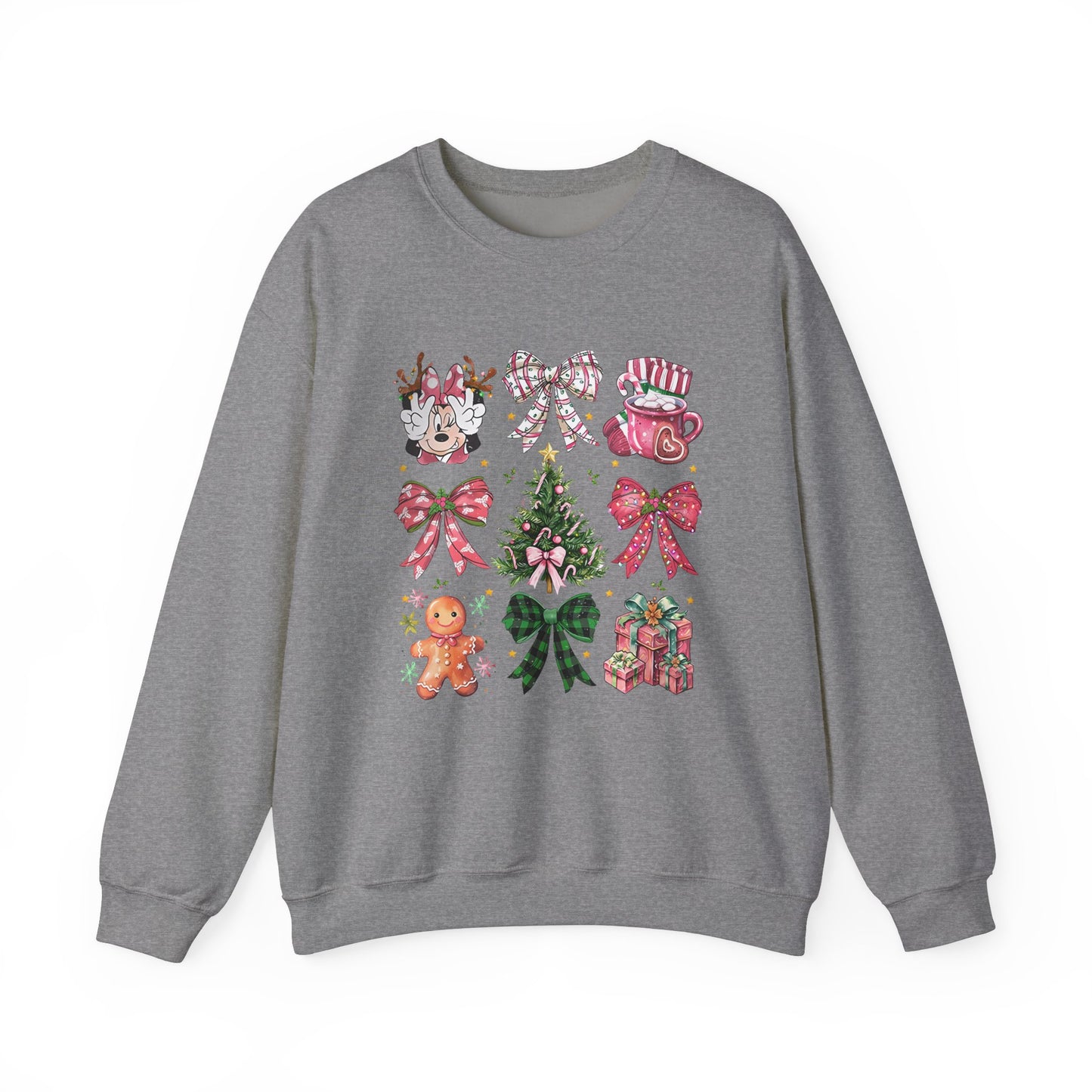 Christmas Girl Mouse Holiday Unisex Crewneck Sweatshirt