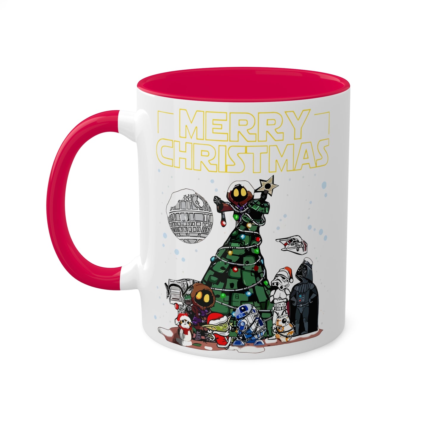 Merry Christmas Space Characters Mug 11oz