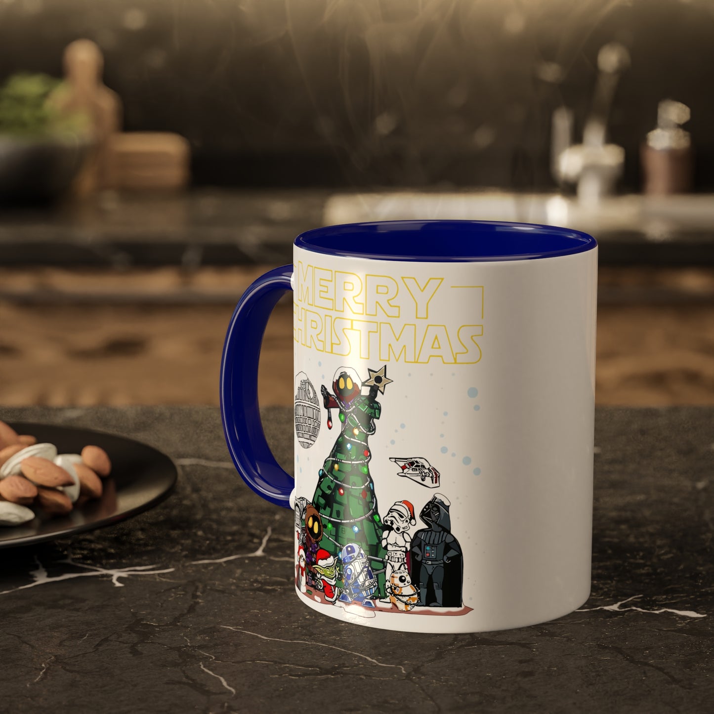 Merry Christmas Space Characters Mug 11oz