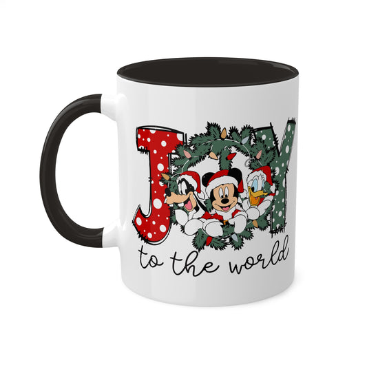 Christmas Mouse Joy to the World Mug 11oz