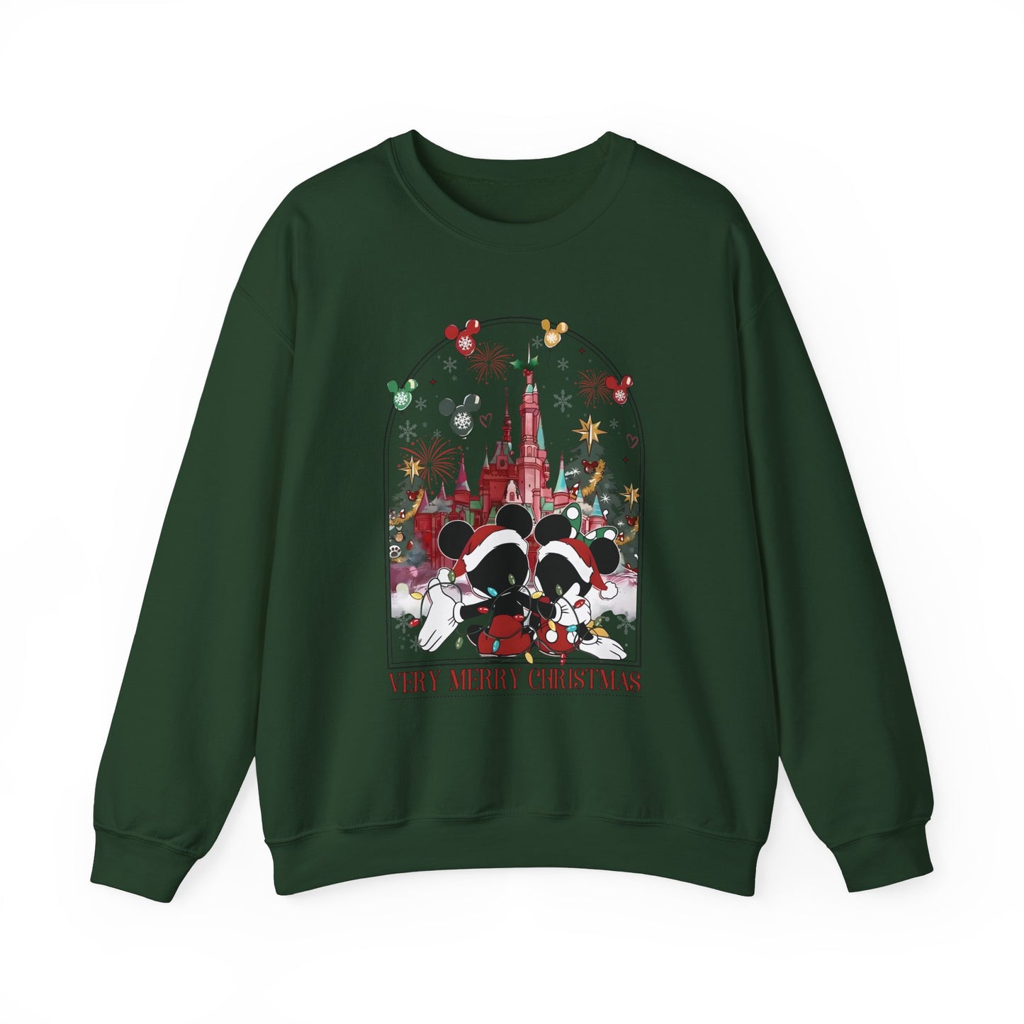 Christmas Very Merry Castle Unisex Crewneck Sweatshirt