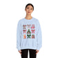 Christmas Girl Mouse Holiday Unisex Crewneck Sweatshirt