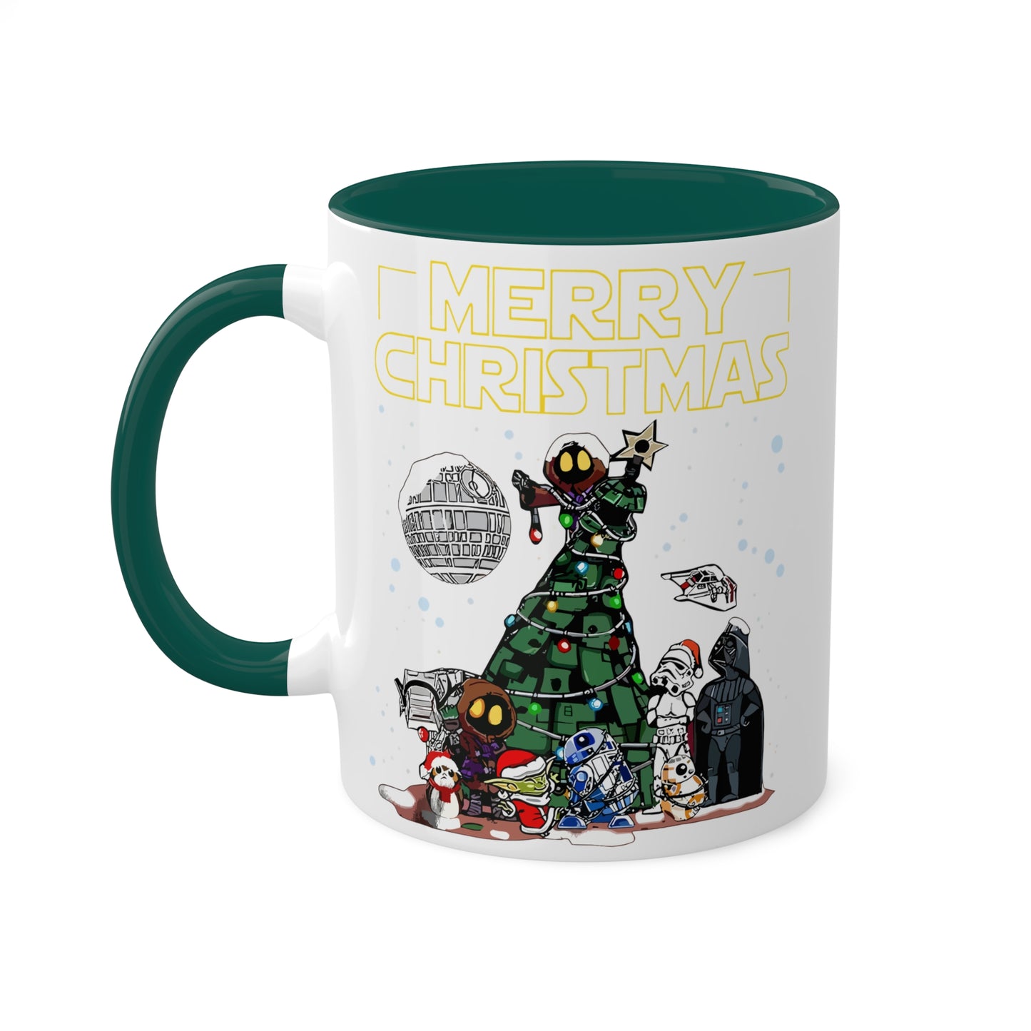 Merry Christmas Space Characters Mug 11oz