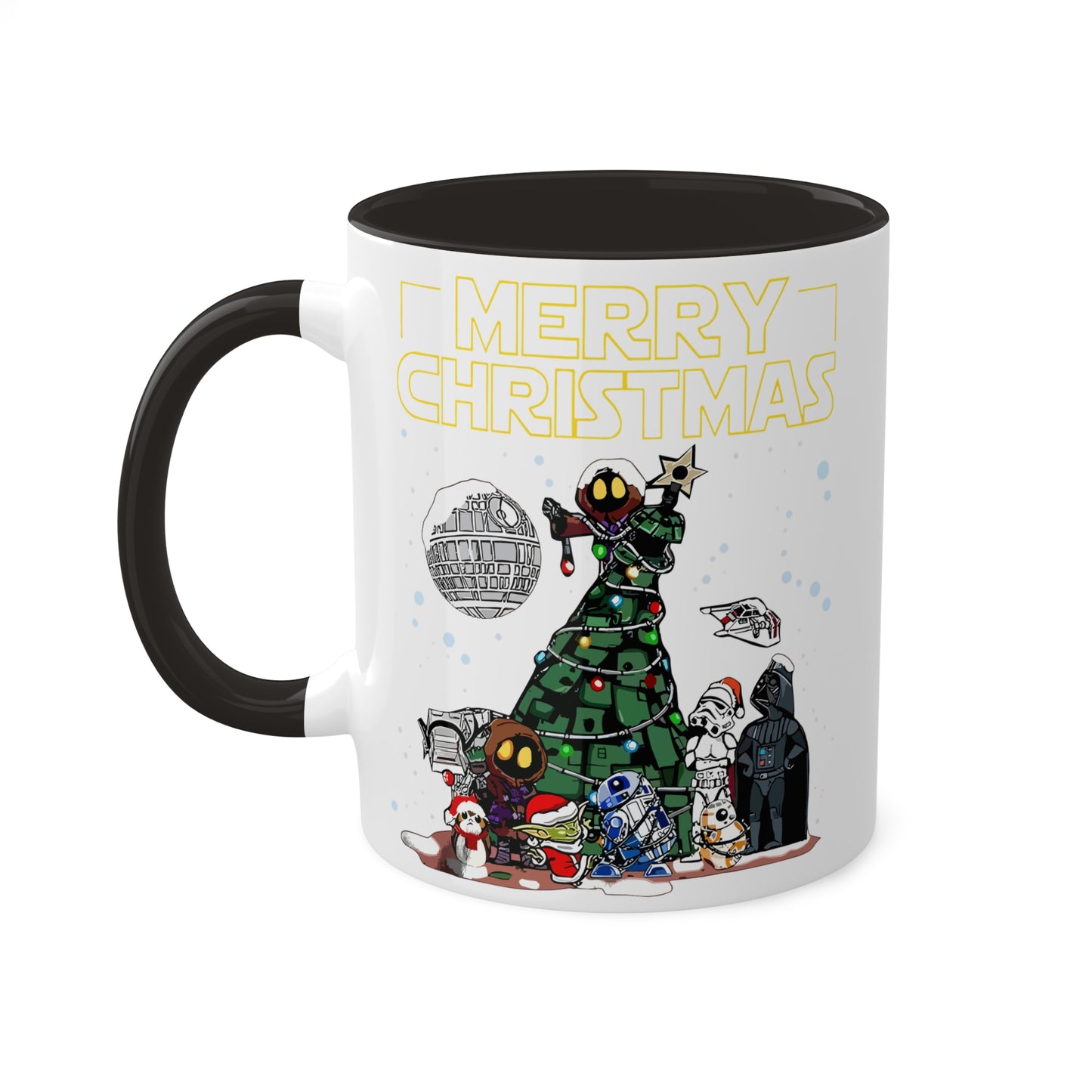 Merry Christmas Space Characters Mug 11oz