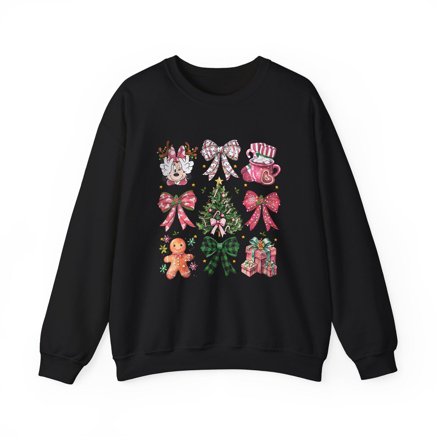 Christmas Girl Mouse Holiday Unisex Crewneck Sweatshirt