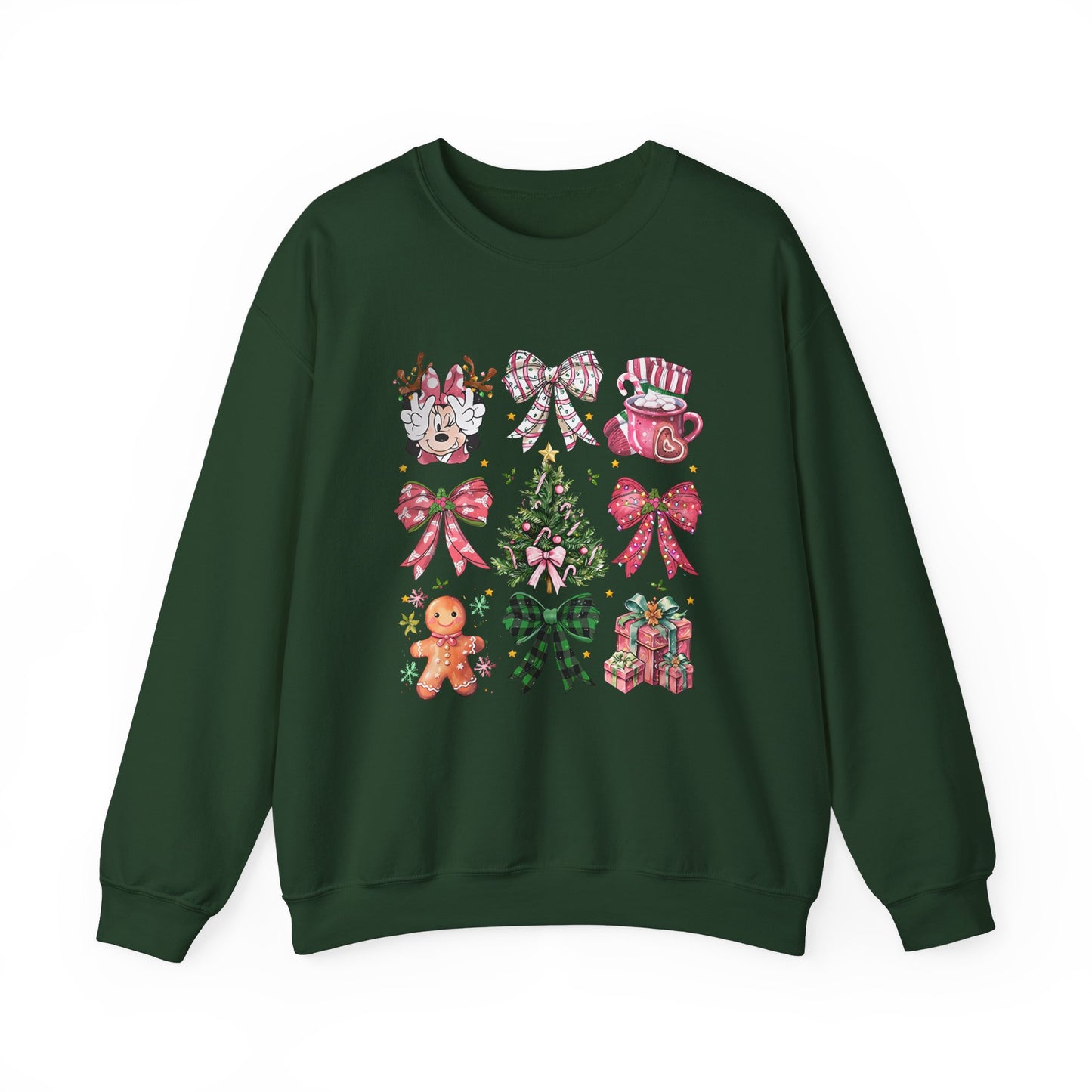 Christmas Girl Mouse Holiday Unisex Crewneck Sweatshirt