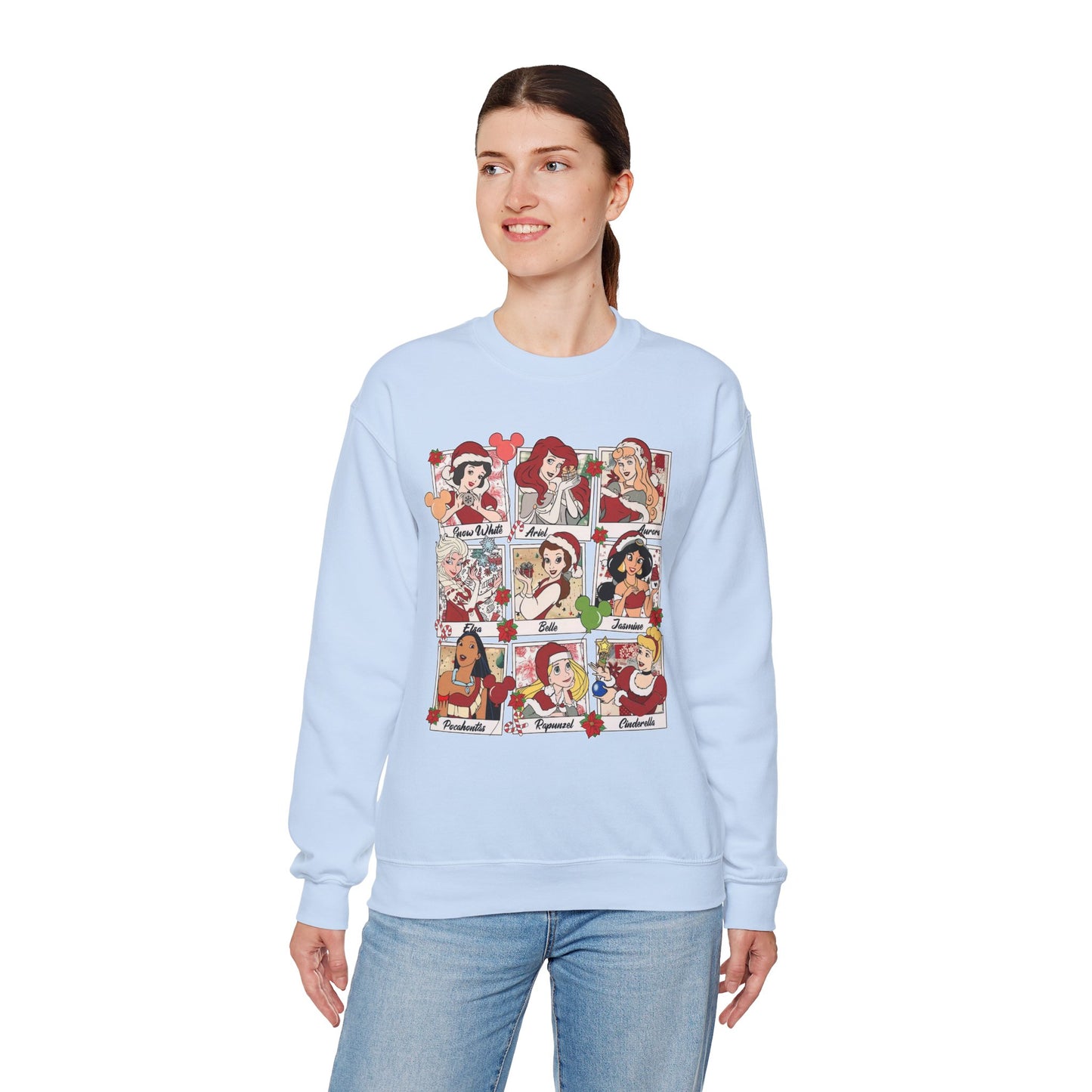 Christmas Princess Photos Unisex Crewneck Sweatshirt