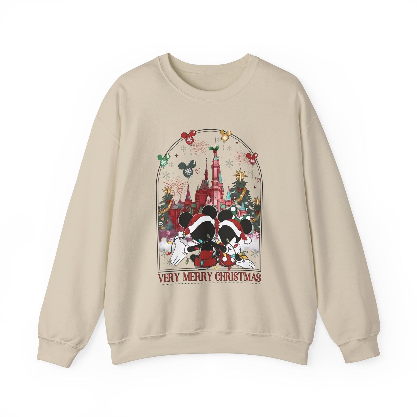 Christmas Very Merry Castle Unisex Crewneck Sweatshirt