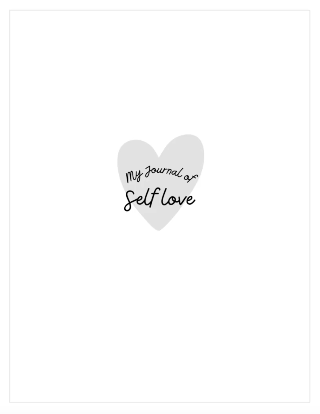 Freebie - Digital Self Love Journal